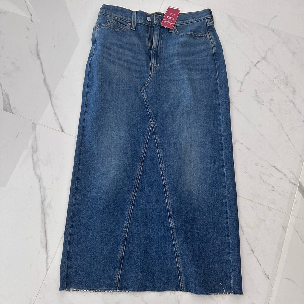 Levi's Blue Maxi A-line Skirt for Casual Wear • New! Size:4